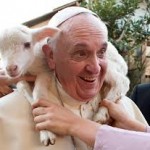 Papa Francesco con agnello